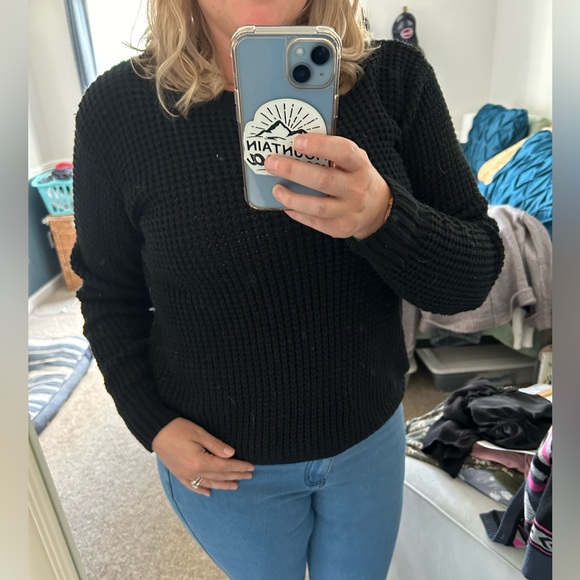 Three Bird Nest with Zenana XS waffle knit sweater NEW! - Picture 1 of 8